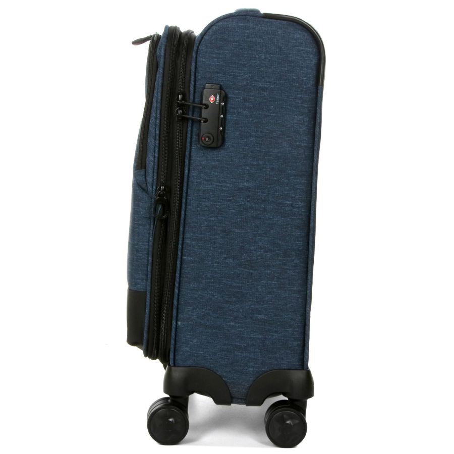 Чемодан маленький S тканевый Airtex 6659 54x40x23см 50л Синий