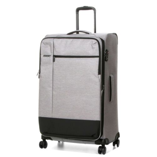 Чемодан большой L тканевый Airtex 6659 79x48x32см 121л Серебряный