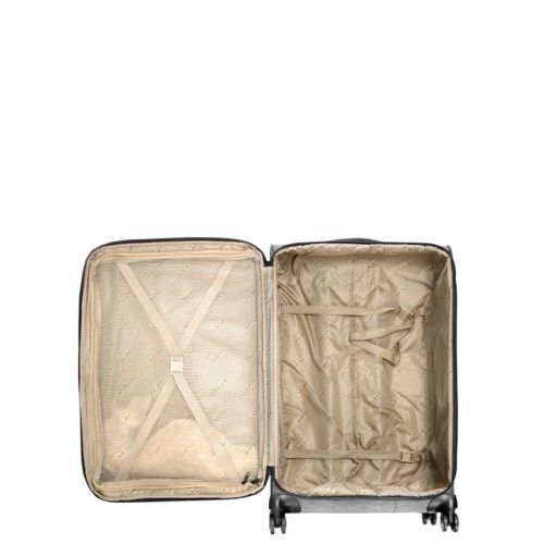 Чемодан большой L тканевый Airtex 6659 79x48x32см 121л Серебряный