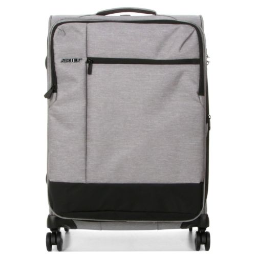 Чемодан средний М тканевый Airtex 6659 66x44x59см 85л Серебряный