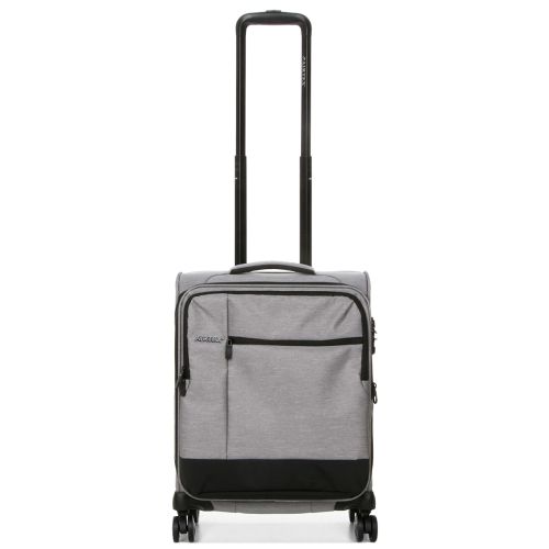 Чемодан маленький S тканевый Airtex 6659 54x40x23см 50л Серебряный