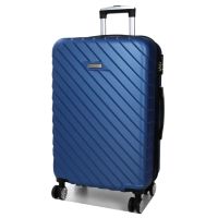 Чемодан средний M ABS-пластик Madisson Snowball 03403 68х44х27см 68+13л Темно-синий