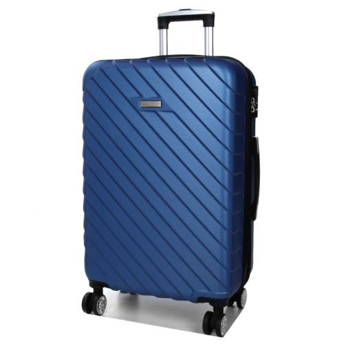 Чемодан средний M ABS-пластик Madisson Snowball 03403 68х44х27см 68+13л Темно-синий