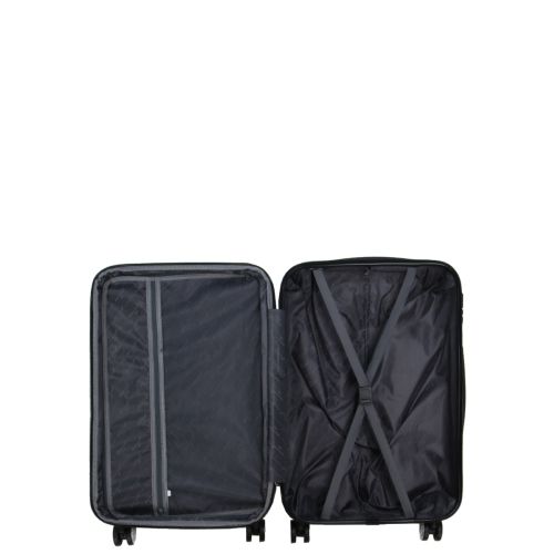 Чемодан средний M ABS-пластик Madisson Snowball 03403 68х44х27см 68+13л Темно-синий
