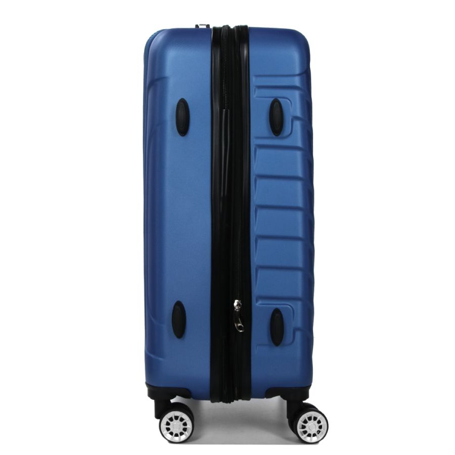 Чемодан средний M ABS-пластик Madisson Snowball 03403 68х44х27см 68+13л Темно-синий