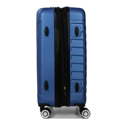 Чемодан средний M ABS-пластик Madisson Snowball 03403 68х44х27см 68+13л Темно-синий