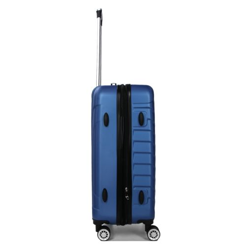 Чемодан средний M ABS-пластик Madisson Snowball 03403 68х44х27см 68+13л Темно-синий