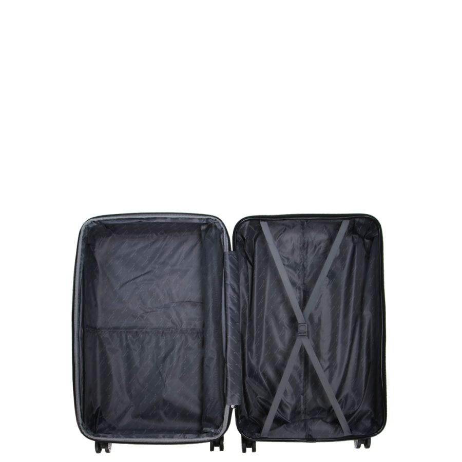 Чемодан большой L ABS-пластик Madisson Snowball 03403 78х52х32см 103+17л Голубой