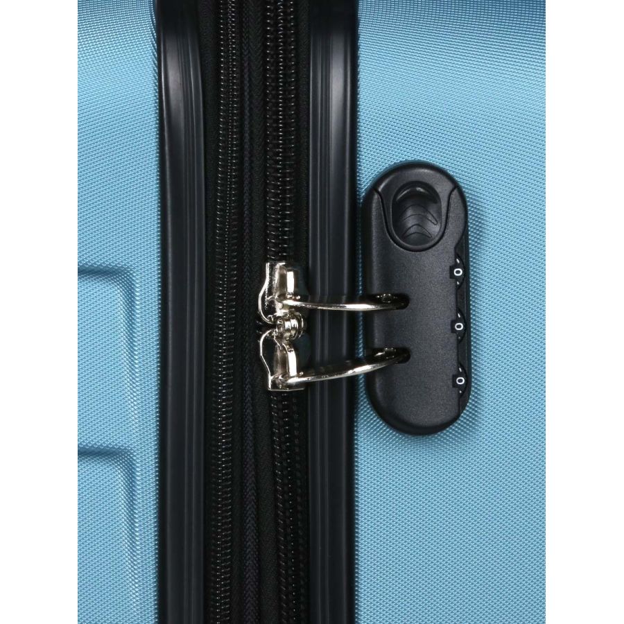 Чемодан большой L ABS-пластик Madisson Snowball 03403 78х52х32см 103+17л Голубой
