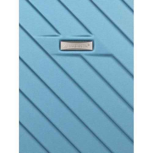 Чемодан большой L ABS-пластик Madisson Snowball 03403 78х52х32см 103+17л Голубой