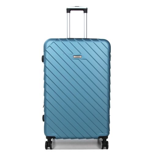 Чемодан большой L ABS-пластик Madisson Snowball 03403 78х52х32см 103+17л Голубой