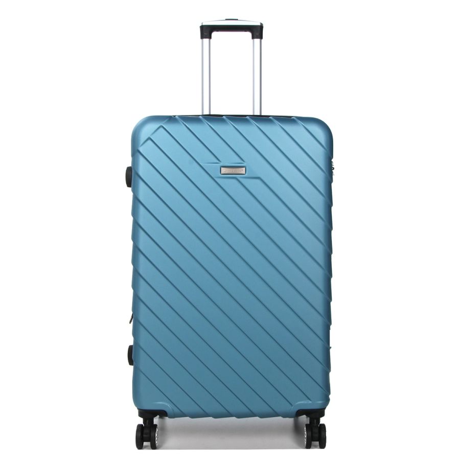 Чемодан большой L ABS-пластик Madisson Snowball 03403 78х52х32см 103+17л Голубой