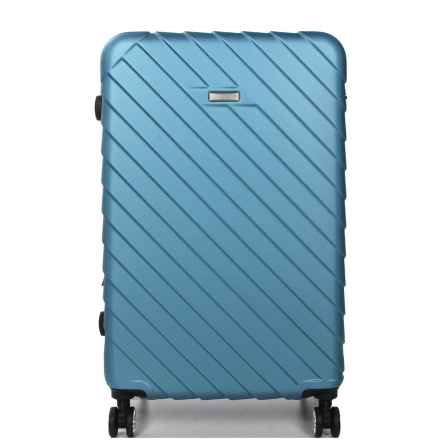Чемодан большой L ABS-пластик Madisson Snowball 03403 78х52х32см 103+17л Голубой