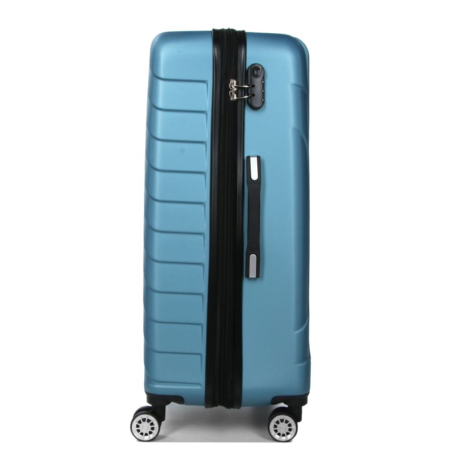 Чемодан большой L ABS-пластик Madisson Snowball 03403 78х52х32см 103+17л Голубой