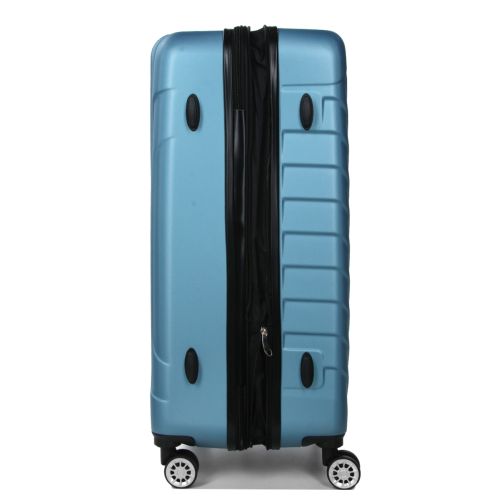 Чемодан большой L ABS-пластик Madisson Snowball 03403 78х52х32см 103+17л Голубой