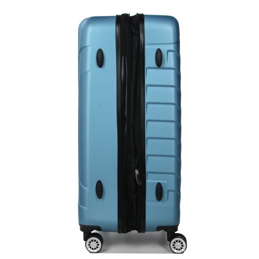 Чемодан большой L ABS-пластик Madisson Snowball 03403 78х52х32см 103+17л Голубой