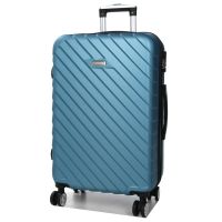Чемодан средний M ABS-пластик Madisson Snowball 03403 68х44х27см 68+13л Голубой