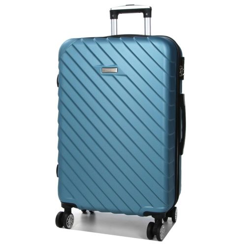 Чемодан средний M ABS-пластик Madisson Snowball 03403 68х44х27см 68+13л Голубой