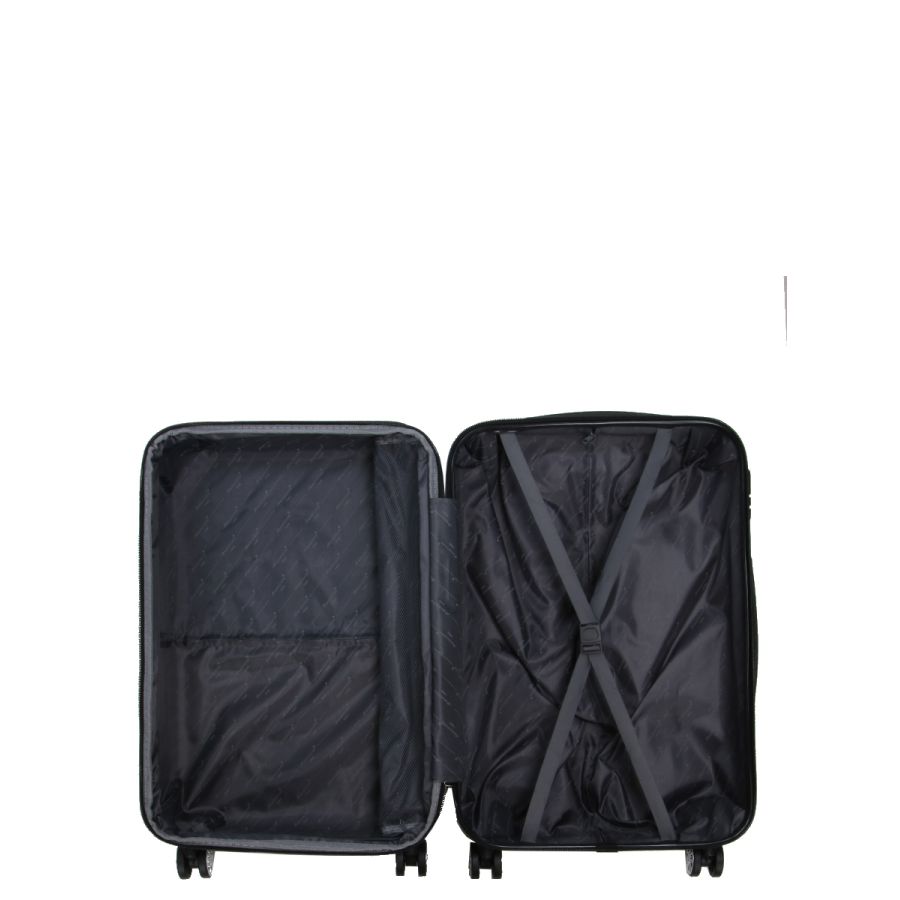 Чемодан средний M ABS-пластик Madisson Snowball 03403 68х44х27см 68+13л Голубой