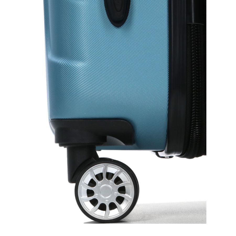 Чемодан средний M ABS-пластик Madisson Snowball 03403 68х44х27см 68+13л Голубой