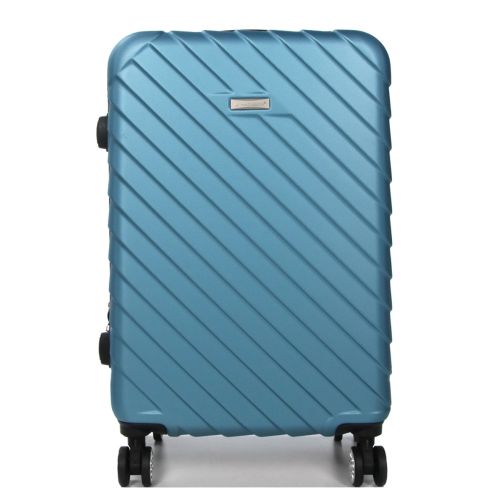 Чемодан средний M ABS-пластик Madisson Snowball 03403 68х44х27см 68+13л Голубой