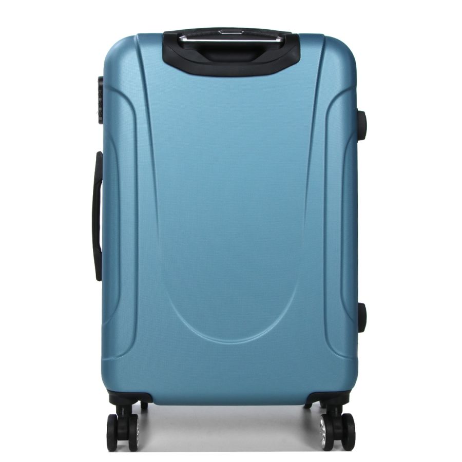 Чемодан средний M ABS-пластик Madisson Snowball 03403 68х44х27см 68+13л Голубой