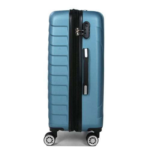 Чемодан средний M ABS-пластик Madisson Snowball 03403 68х44х27см 68+13л Голубой