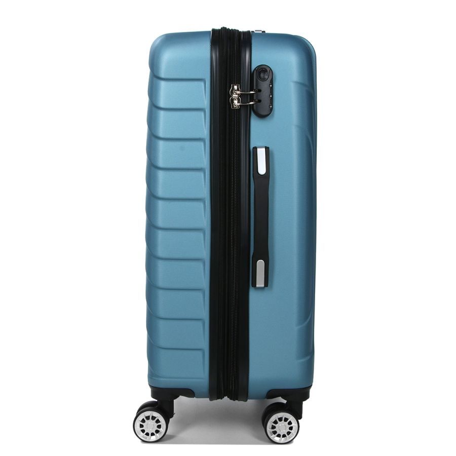 Чемодан средний M ABS-пластик Madisson Snowball 03403 68х44х27см 68+13л Голубой