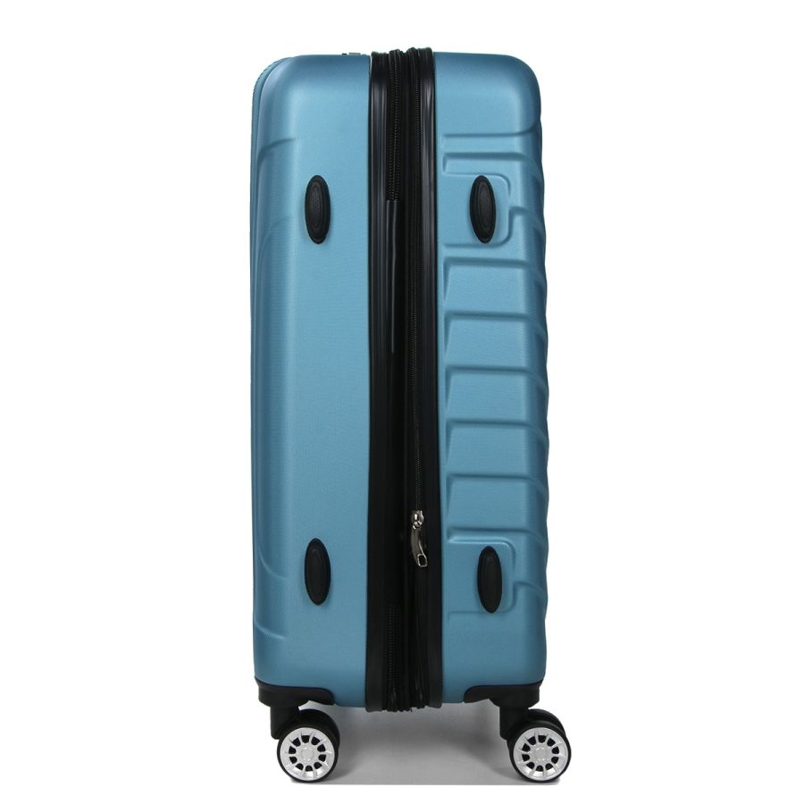Чемодан средний M ABS-пластик Madisson Snowball 03403 68х44х27см 68+13л Голубой