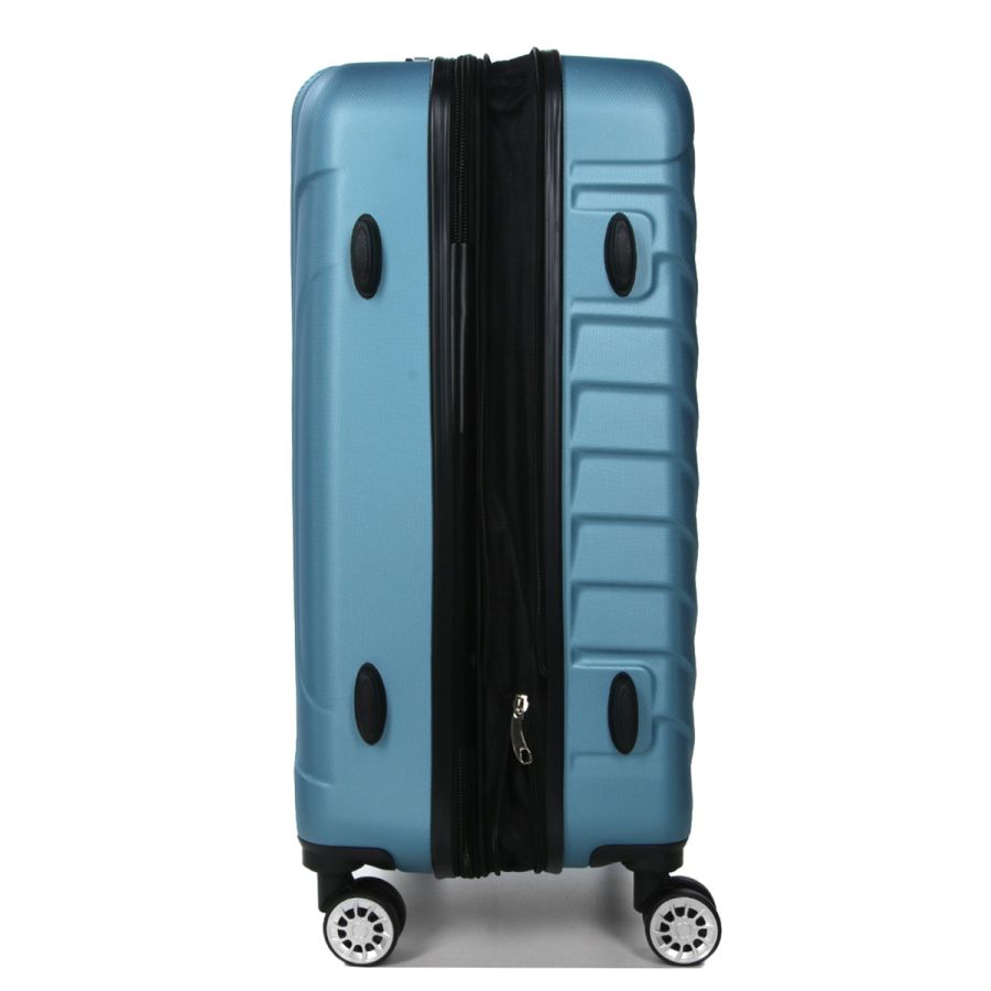 Чемодан средний M ABS-пластик Madisson Snowball 03403 68х44х27см 68+13л Голубой