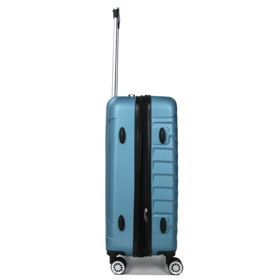 Чемодан средний M ABS-пластик Madisson Snowball 03403 68х44х27см 68+13л Голубой