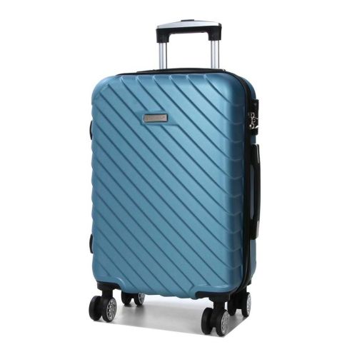 Чемодан маленький S ABS-пластик Madisson Snowball 03403 58х38х23см 35 л Голубой
