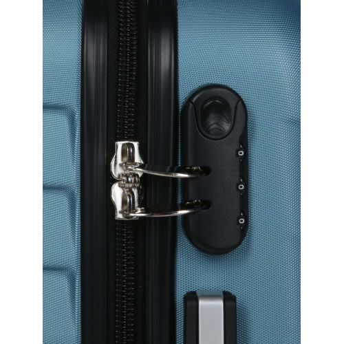 Чемодан маленький S ABS-пластик Madisson Snowball 03403 58х38х23см 35 л Голубой