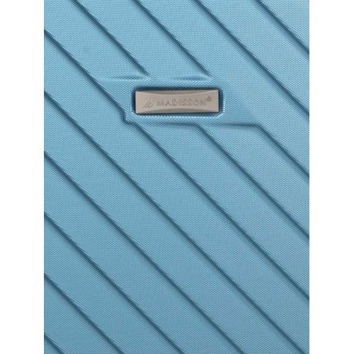 Чемодан маленький S ABS-пластик Madisson Snowball 03403 58х38х23см 35 л Голубой