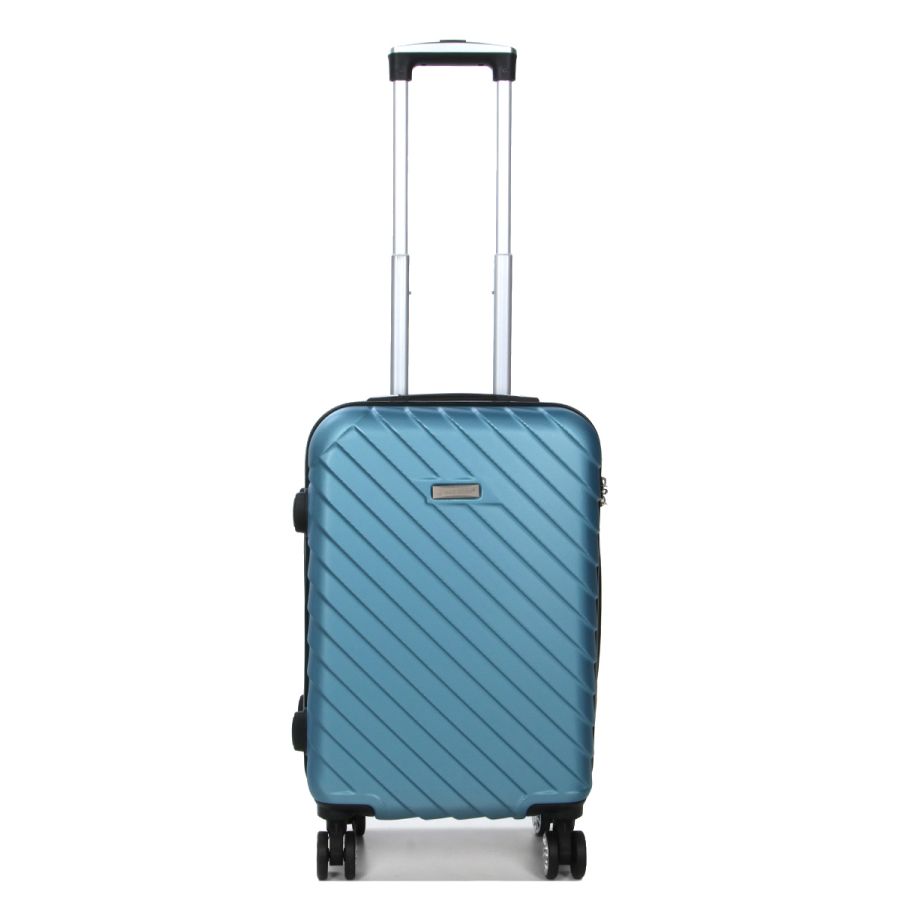 Чемодан маленький S ABS-пластик Madisson Snowball 03403 58х38х23см 35 л Голубой