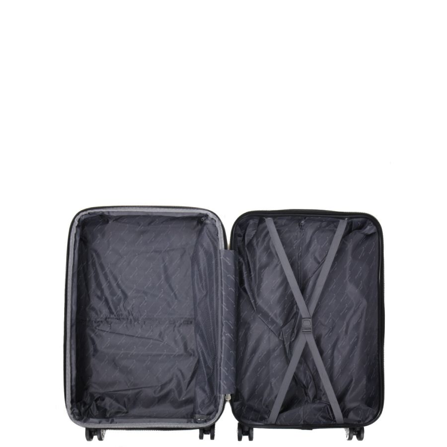 Чемодан средний M ABS-пластик Madisson Snowball 03403 68х44х27см 68+13л Желтый