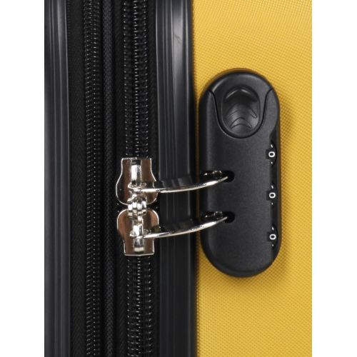 Чемодан средний M ABS-пластик Madisson Snowball 03403 68х44х27см 68+13л Желтый