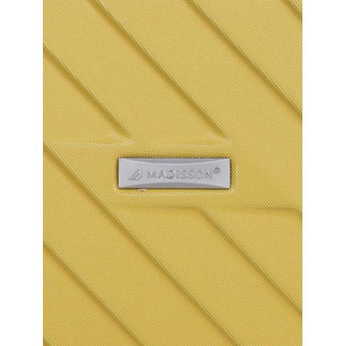 Чемодан средний M ABS-пластик Madisson Snowball 03403 68х44х27см 68+13л Желтый