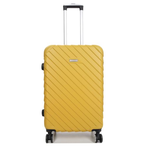 Чемодан средний M ABS-пластик Madisson Snowball 03403 68х44х27см 68+13л Желтый