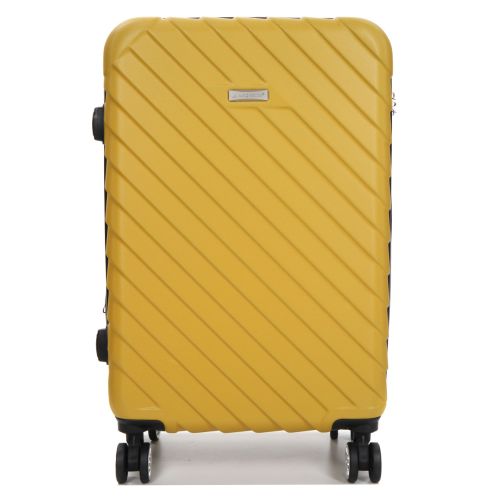 Чемодан средний M ABS-пластик Madisson Snowball 03403 68х44х27см 68+13л Желтый
