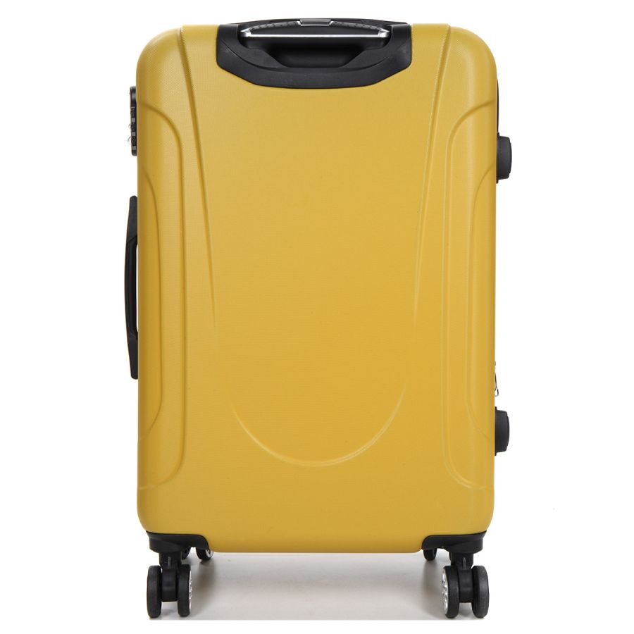 Чемодан средний M ABS-пластик Madisson Snowball 03403 68х44х27см 68+13л Желтый