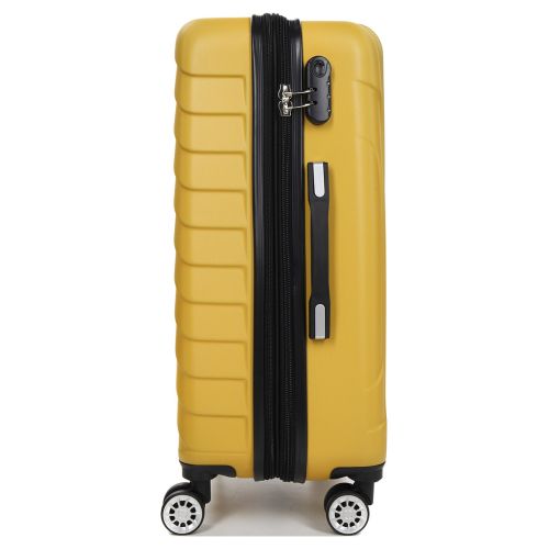 Чемодан средний M ABS-пластик Madisson Snowball 03403 68х44х27см 68+13л Желтый
