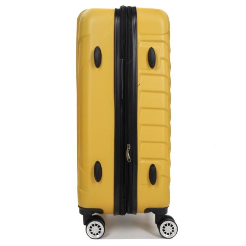 Чемодан средний M ABS-пластик Madisson Snowball 03403 68х44х27см 68+13л Желтый