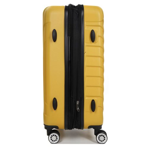 Чемодан средний M ABS-пластик Madisson Snowball 03403 68х44х27см 68+13л Желтый
