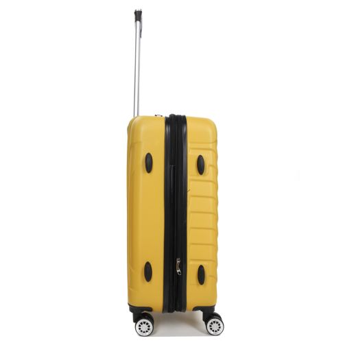 Чемодан средний M ABS-пластик Madisson Snowball 03403 68х44х27см 68+13л Желтый