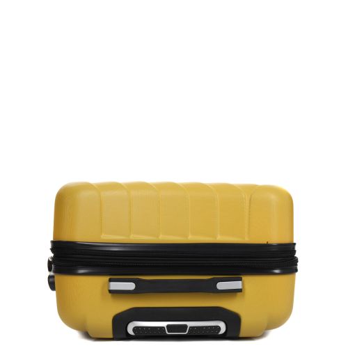 Чемодан средний M ABS-пластик Madisson Snowball 03403 68х44х27см 68+13л Желтый