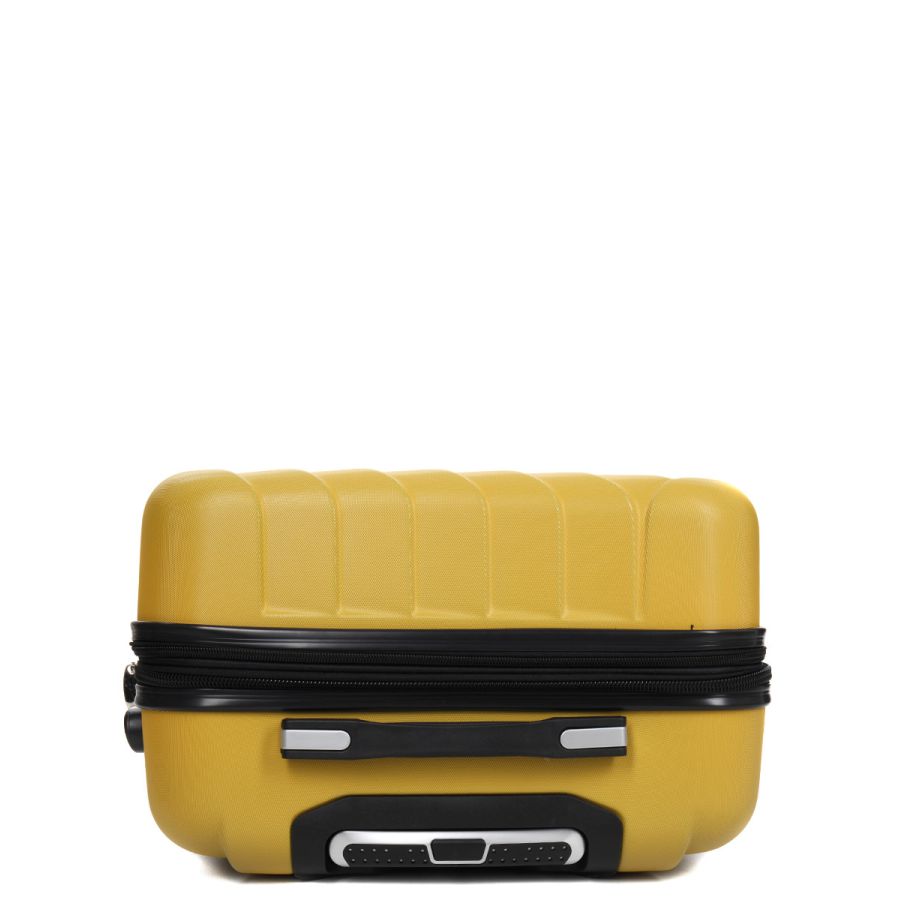 Чемодан средний M ABS-пластик Madisson Snowball 03403 68х44х27см 68+13л Желтый