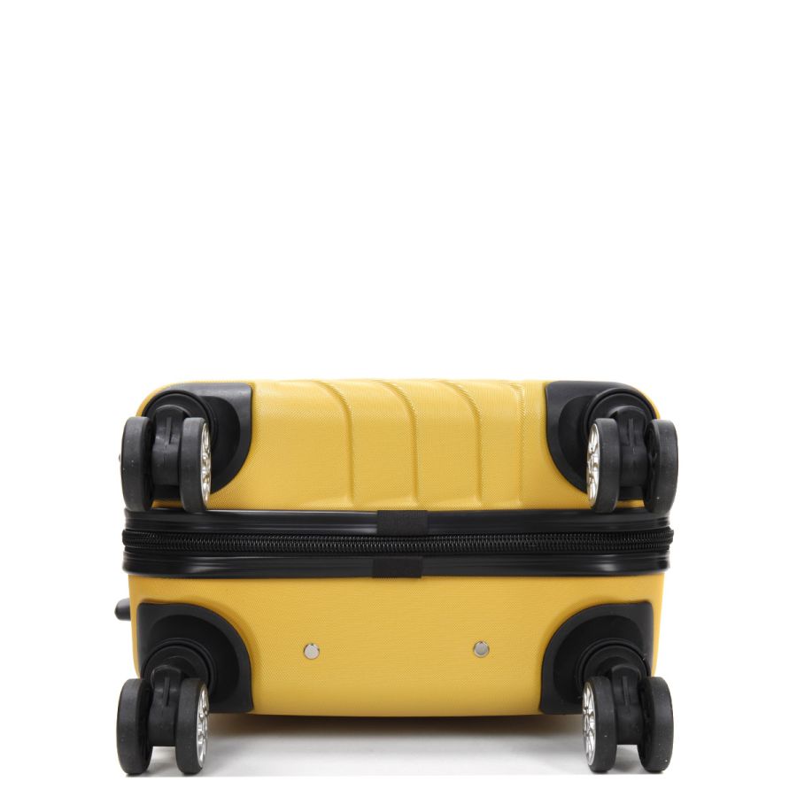 Чемодан маленький S ABS-пластик Madisson Snowball 03403 58х38х23см 35л Желтый