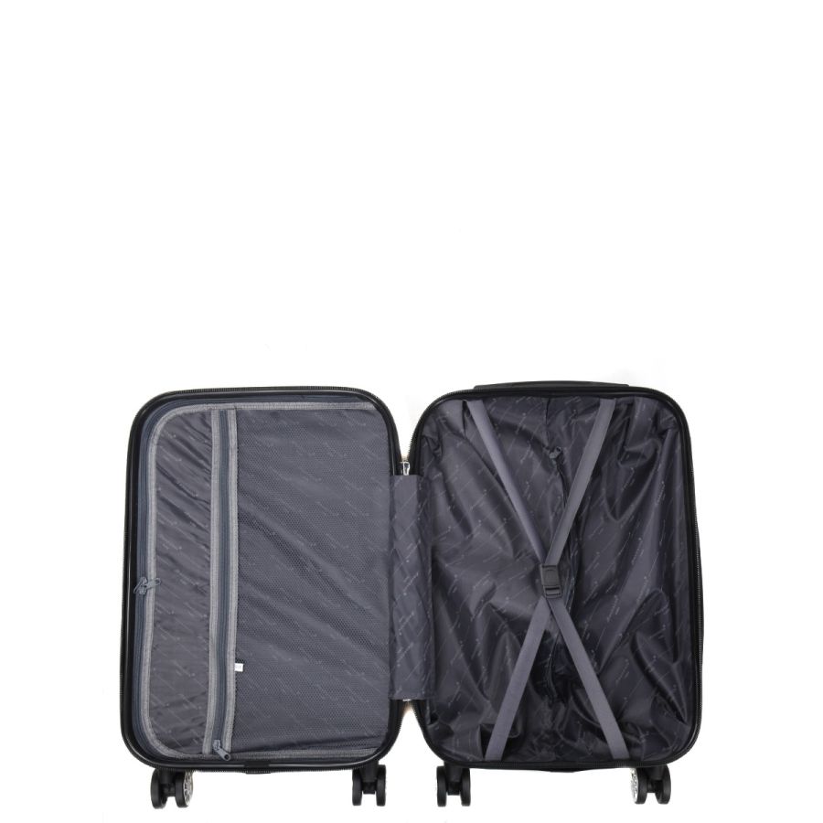 Чемодан маленький S ABS-пластик Madisson Snowball 03403 58х38х23см 35л Желтый