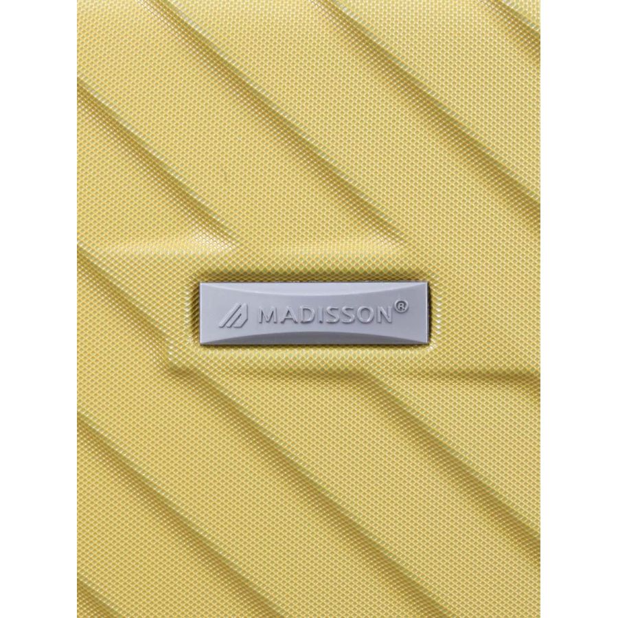 Чемодан маленький S ABS-пластик Madisson Snowball 03403 58х38х23см 35л Желтый